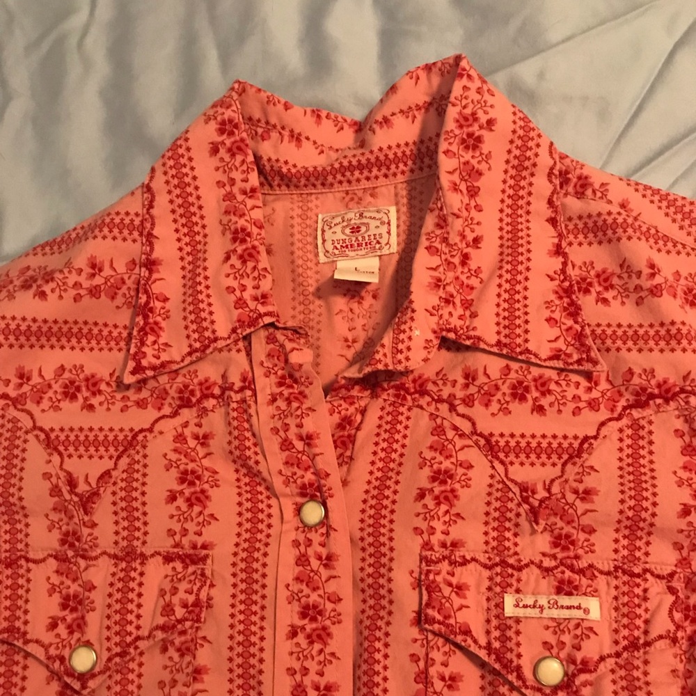 Lucky Brand button down shirt L